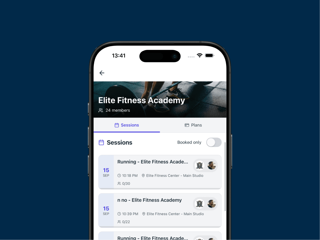 View and manage sessions